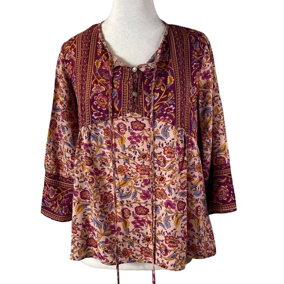 Vintage Starivy Boho Top Size S/M - Picture 1 of 8